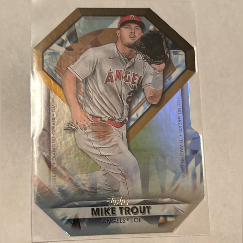Mike Trout 2022 Topps Baseball Die-cut card DGDC-1